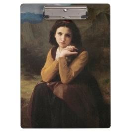 Mignon (Sweet Young French Girl) (door Bouguereau) Klembord