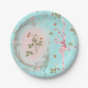 Mignonette Aardbeien Aqua 7 inch bord