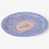 Mignonette Aardbeien Frans Blauw Groot Bord (Gekanteld)