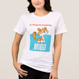 Migo De Oranje Kat - Het Is Altijd De Oranje Tri-Blend Shirt