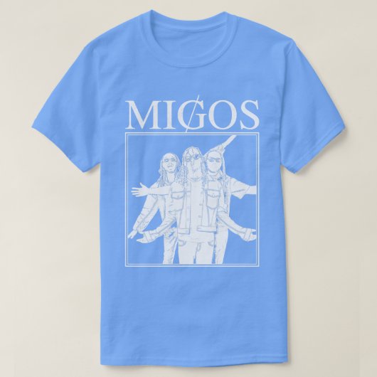 Migos Hip Hop White T-shirt (Design voorkant)
