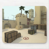 Migrage CSGO-kaart met laag poly Muismat (Voorkant)