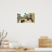 Migrage CSGO-kaart met laag poly Poster (Keuken)