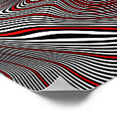 Migraine Aura Op Art Poster (Hoek)