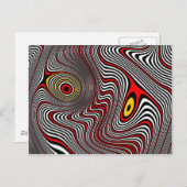 Migraine Aura optische illusie Briefkaart (Voorkant / Achterkant)