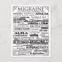 Migraine Awareness Briefkaart