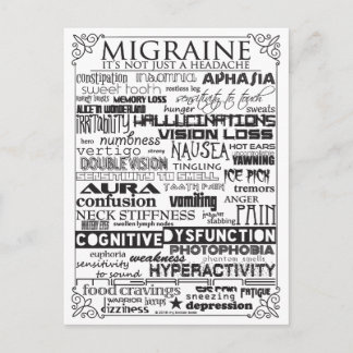 Migraine Awareness Briefkaart