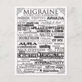 Migraine Awareness Briefkaart (Voorkant)