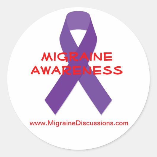 Migraine Awareness Sticker (Voorkant)