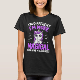 Migraine Awareness Unicorn Paars Ribbon T-shirt