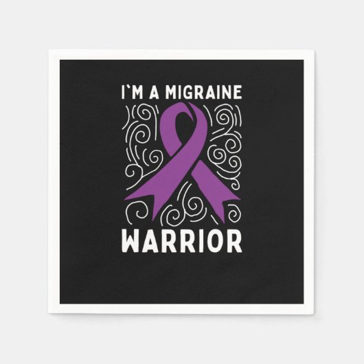Migraine Bewustheid Hoofdpijn Servet (Voorkant)