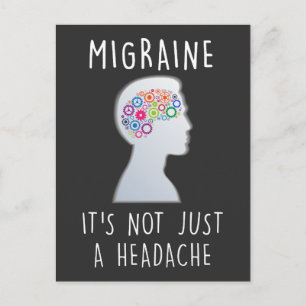 Migraine Bewustmaking Hoofdpijn lijden Pijn Briefkaart
