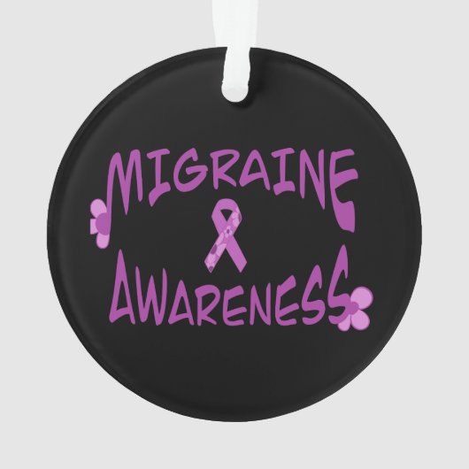 Migraine bewustzijn acryl Ornament (achterkant)