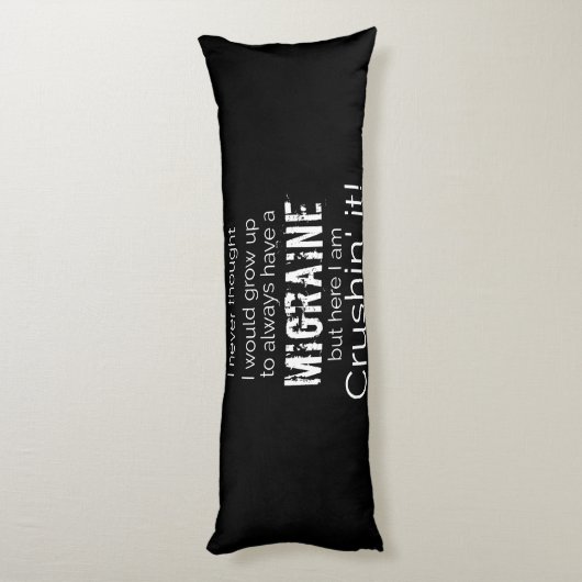Migraine Body Pillow Lichaamskussen (Achterkant (Verticaal))