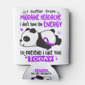 Migraine Headache Awareness Month Ribbon Gifts Blikjeskoeler (Achterkant)