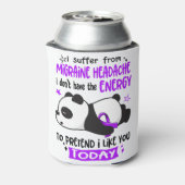 Migraine Headache Awareness Month Ribbon Gifts Blikjeskoeler (Blikje Achterkant)