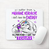 Migraine Headache Awareness Month Ribbon Gifts Muismat (Met muis)