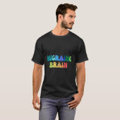 Migraine Hersenhoofdpijn Bewustzijn Rainbow Colore T-shirt (Voorkant volledig)