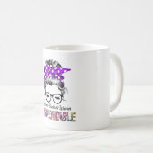 Migraine Hoofdpijn Bewustmaking Koolstofondersteun Koffiemok (Voorkant rechts)