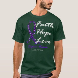 Migraine Hoofdpijn Bewustzijn Geloof Hoop Liefde I T-shirt
