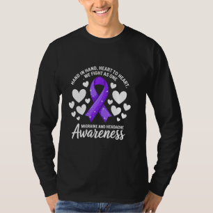 Migraine Hoofdpijn Bewustzijn We vechten als één P T-shirt