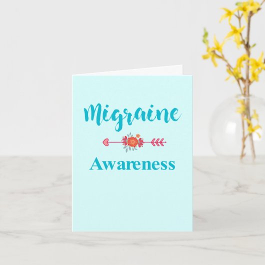 Migraine Hoofdpijn Pijn Bewustzijn Kaart (Gele Bloem)