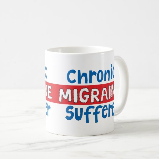 Migraine mok chronisch ziekte bewustzijn (Voorkant rechts)