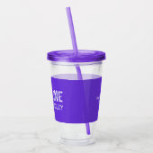 Migraine stille invaliditeit bewustzijn in Grunge Acryl Drinkbeker (Links)
