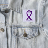 Migraines Awareness Ribbon Custom Pin Vierkante Button 5,1 Cm (In situ)