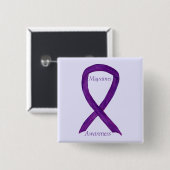 Migraines Awareness Ribbon Custom Pin Vierkante Button 5,1 Cm (Voorkant /achterkant)