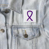Migraines Awareness Ribbon Custom Pin Vierkante Button 5,1 Cm (In situ)