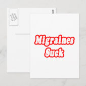 Migraines Suck Briefkaart (Voorkant / Achterkant)
