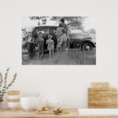 Migrant Family, 1940 Poster (Keuken)