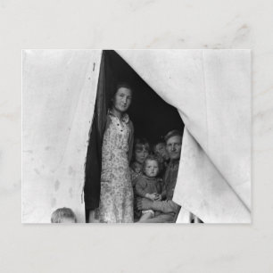 Migrant Family During Pea Harvest — 1939 Briefkaart