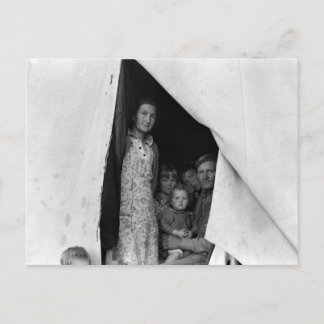 Migrant Family during Pea Harvest — 1939 Briefkaart