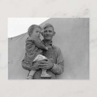 Migrant Family during Pea Harvest — 1939 Briefkaart