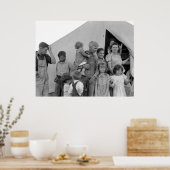 Migrant Family during Pea Harvest — 1939 Poster (Keuken)