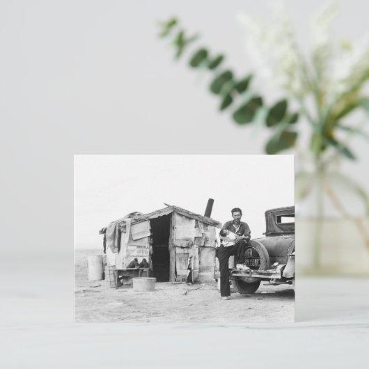 Migrant home 1937. briefkaart (Staand voorkant)