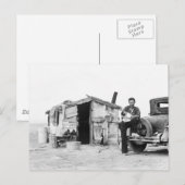 Migrant home 1937. briefkaart (Voorkant / Achterkant)