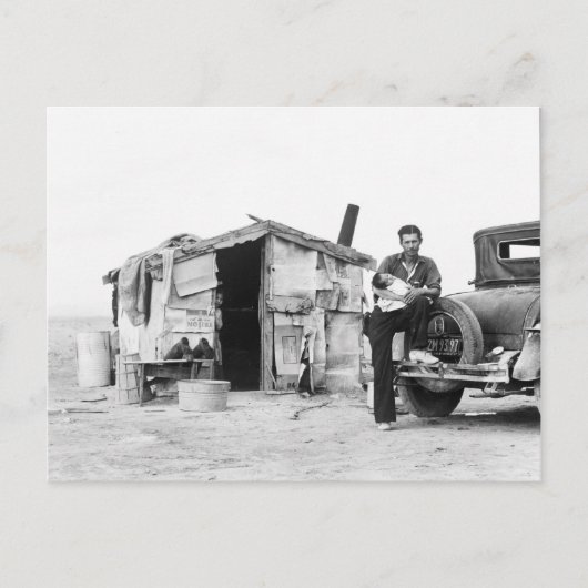 Migrant home 1937. briefkaart (Voorkant)