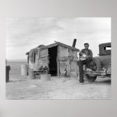 Migrant Mexican Worker: 1937 Poster (Voorkant)