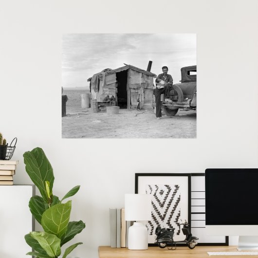 Migrant Mexican Worker: 1937 Poster (Thuiskantoor)