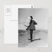 Migrant Walking - 1935 Briefkaart (Voorkant / Achterkant)