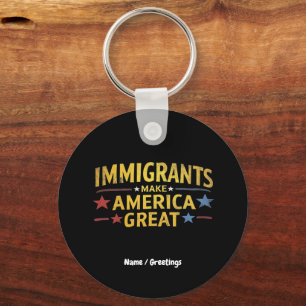 Migranten Maken Amerika Groot: Gelijkheid Vieren Sleutelhanger