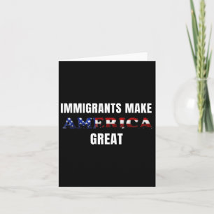 Migranten maken Amerika tot grote Sticker Kaart