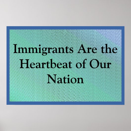 Migranten zijn onze hartslag poster (Voorkant)