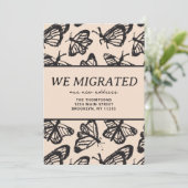 Migratie bewegende aankondiging (Staand voorkant)