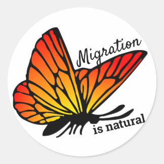 Migratie is natuurlijke 1,5" ronde Sticker