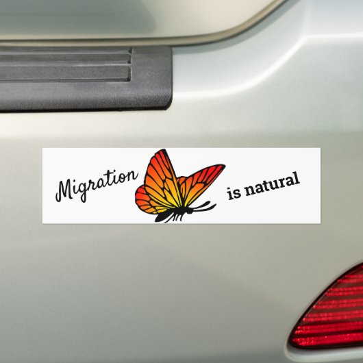 Migratie is natuurlijke Bumpersticker (Op auto)