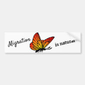 Migratie is natuurlijke Bumpersticker (Voorkant)
